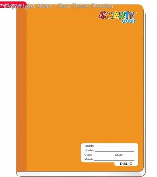 Libreta Cuaderno Cosido de 100 Hojas Francés Blanco