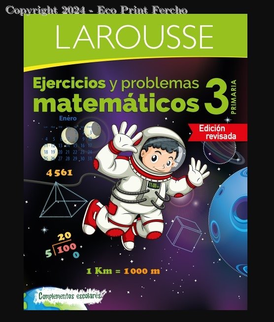 Libro Ejercicios Y Problemas Matematicos 3. Primaria