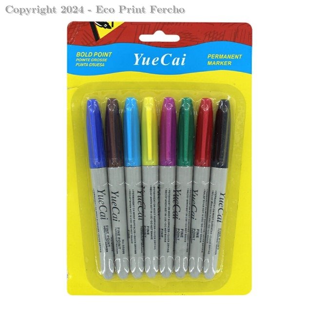 Paquete marcadores permanentes de colores