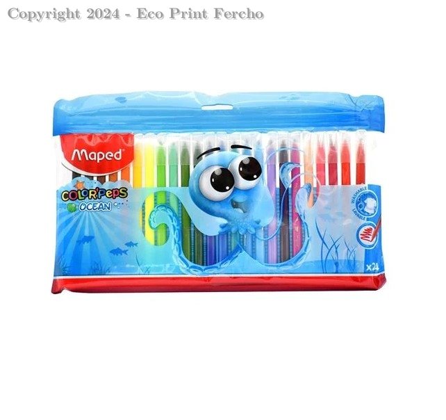 24 PLUMON MAPED PEPS OCEAN LAVABLE