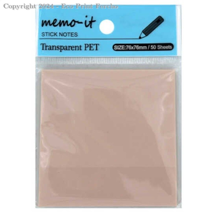 50 post-it notas adhesivas Trasparentes