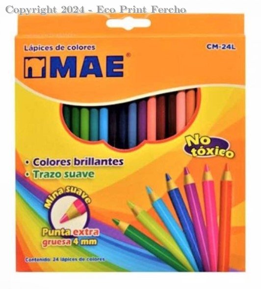 Colores LAPIZ DE COLOR CO24 Mae