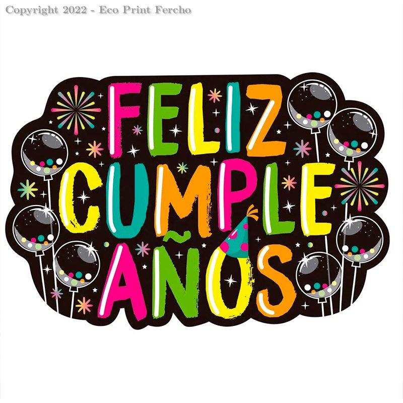 Letrero Feliz Cumpleaños Neón Grande