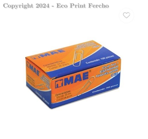 Clip Rectangular Mae CC1 C/100