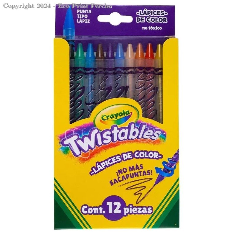 Lápices de Colores Crayola Twistables 12 piezas