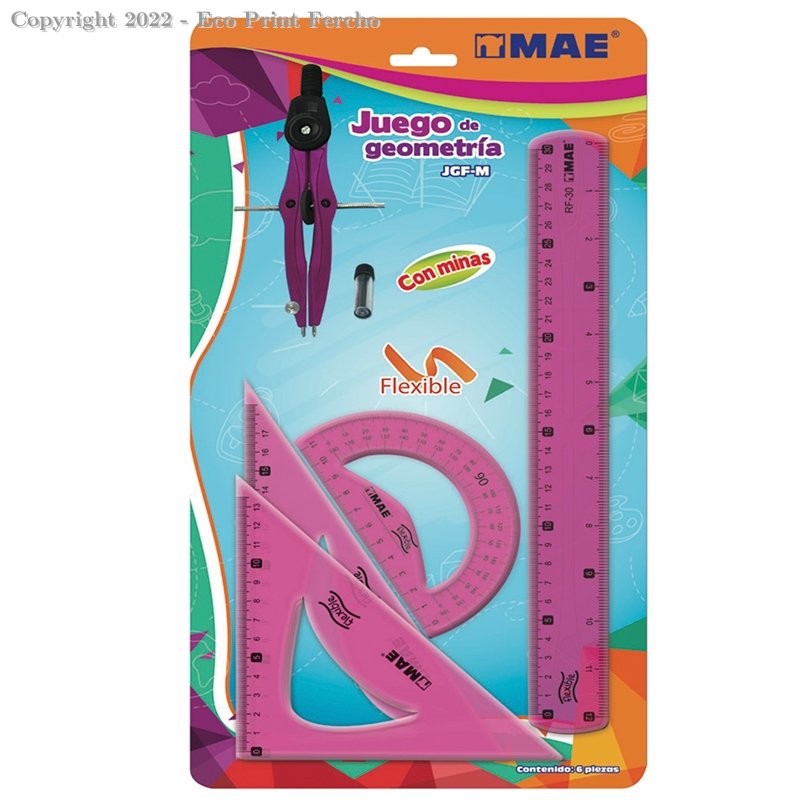 Juego Geometrico Mediano Flexible Marca MAE