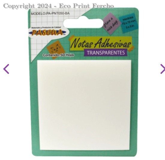 NOTA ADHESIVA 50H TRANSPARENTE