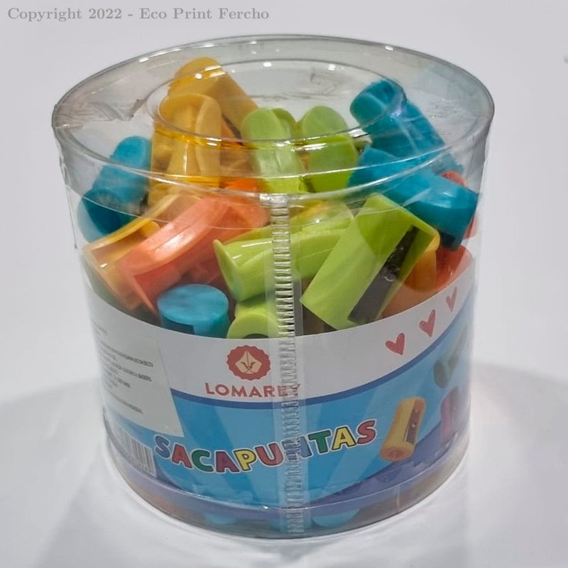 Sacapuntas Bote 72 Piezas Colores