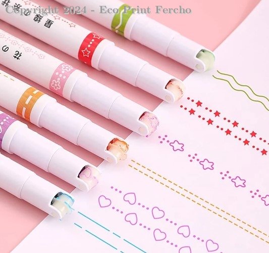 6 bolígrafos para Margenes de libretas y manualidade