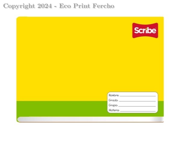 Cuaderno Italiano Grapado Doble Raya 100 hojas Scribe