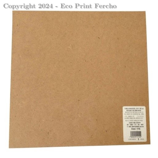 Tabla de madera 15 x 15 cm