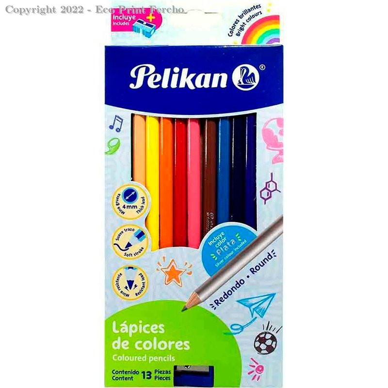Colores 12 Largos Pelikan