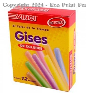 Gises Vinci de Colores 12 Piezas