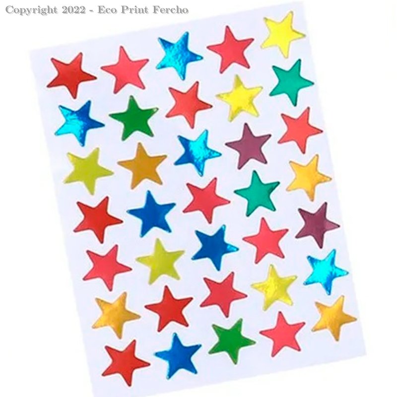 Estrella Adhesiva 100Pza Colores