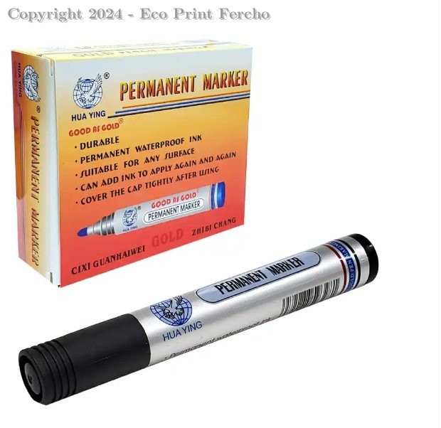 1pza Marcador permanente colo negro