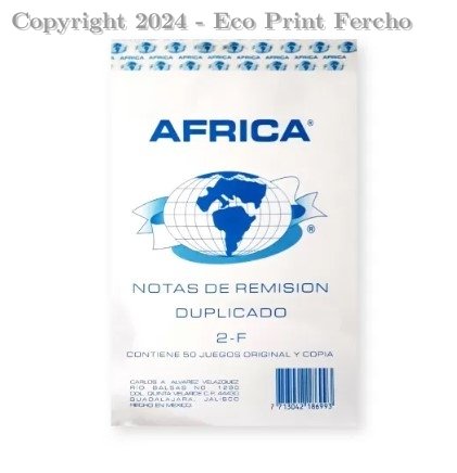 Notas de Remisión 2-F  África